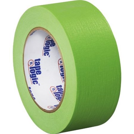 TAPE LOGIC Tape Logic® Masking Tape, 4.9 Mil, 2" x 60 yds., Light Green, 12/Case T93700312PKA
